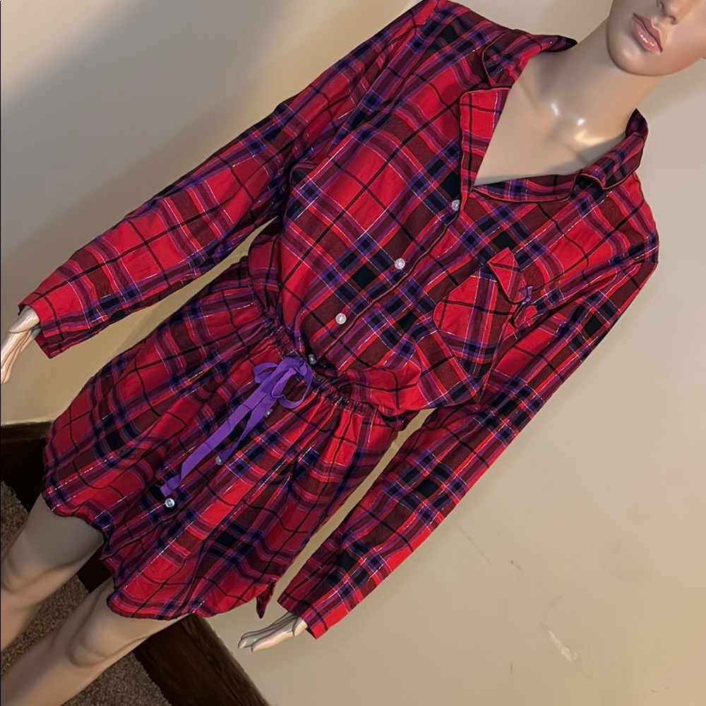 Victoria's Secret Red Plaid Pajama Set